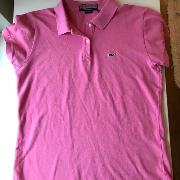 Vineyard Vines Pink Polo T-Shirt - Picture 2 of 6